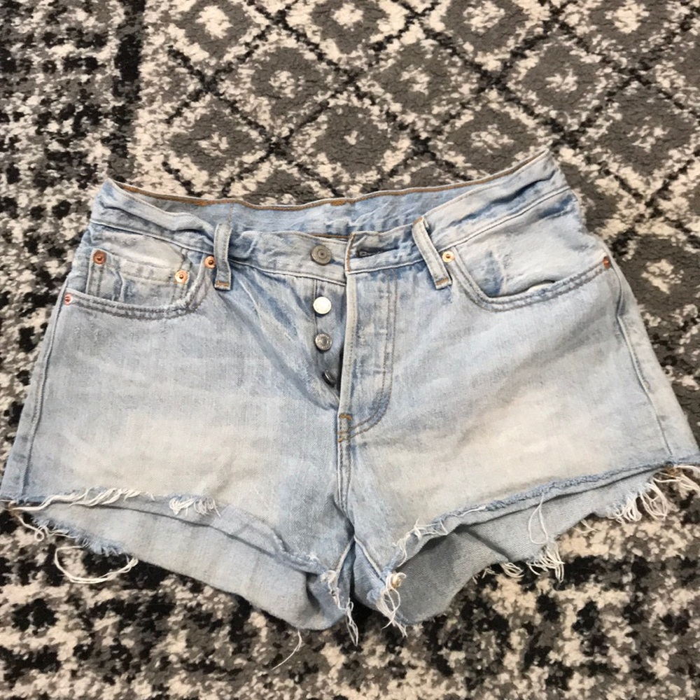 Levi cutoff denim